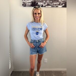 Kansas City Baseball Graphic Tee Royals Baby Blue Tee